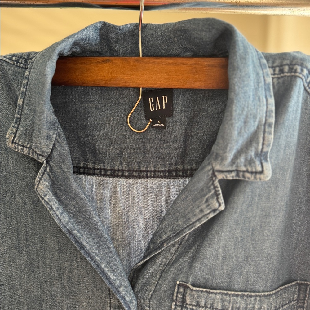 GAP Blue Denim Jumpsuit - Picture 10 of 12